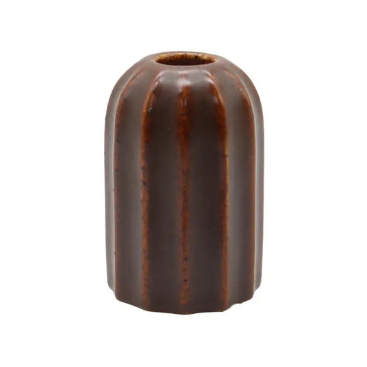 Forest Floor Striped Round Taper Holder