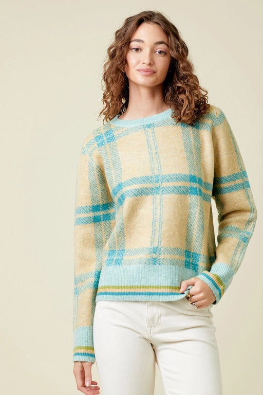 Check Pullover Sweater