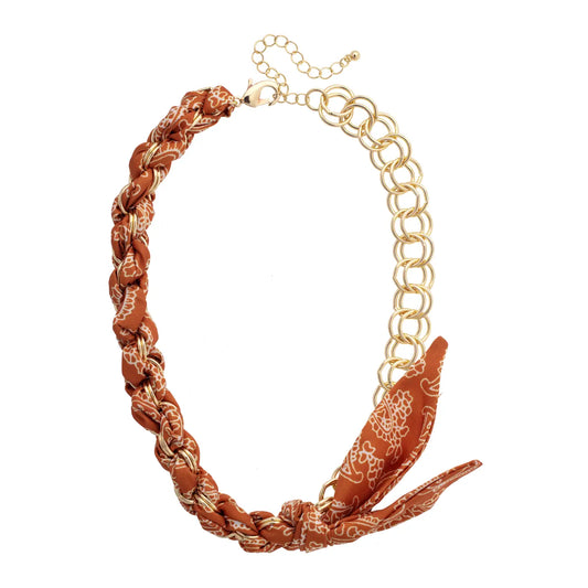 Maddie Chain Scarf Necklace