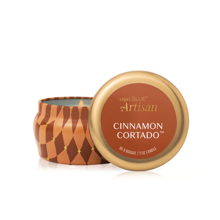 CAPRI BLUE Cinnamon Cortado Artisan Winter Bazaar Mini Tin