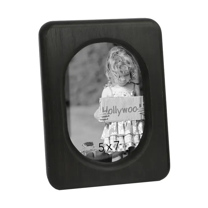 Black Rounded 5x7 Photo Frame