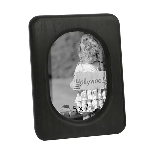 Black Rounded 5x7 Photo Frame