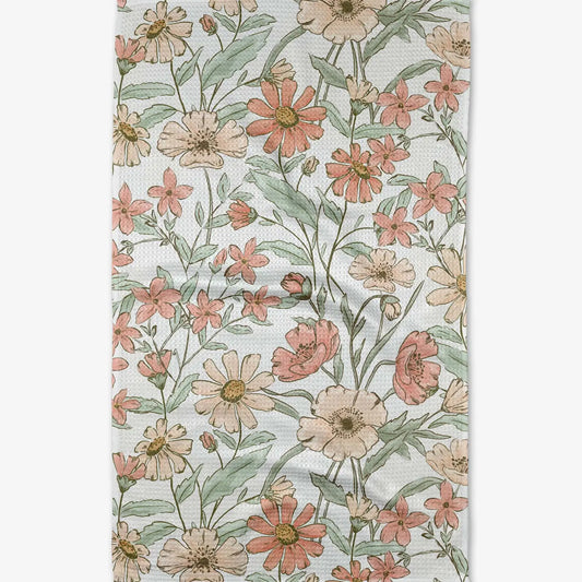 Geometry Wildflower Whisper Tea Towel