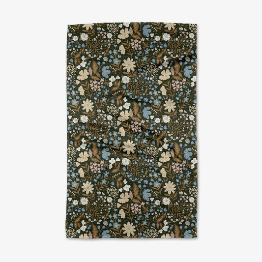 Cottage Meadow Geometry Tea Towel