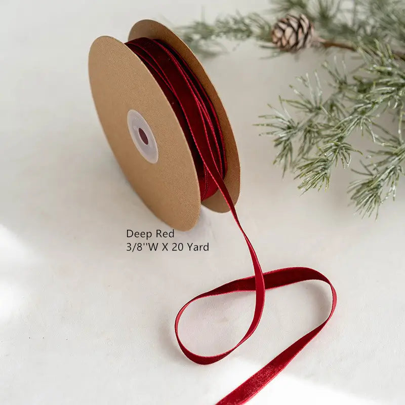 3/8 Velvet Ribbon 20 Yards