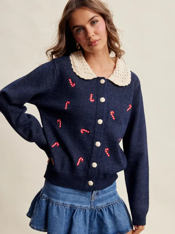 Candy Cane Cardigan