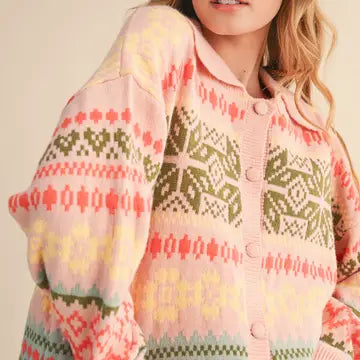 Fair Isle Cardigan Sweater