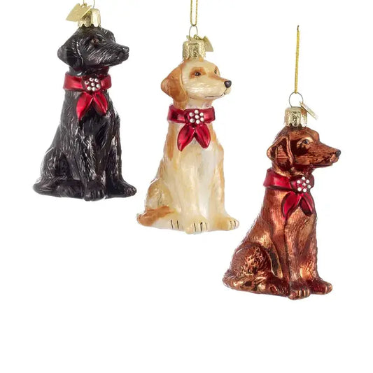 3.5" Glass Labrador Ornament