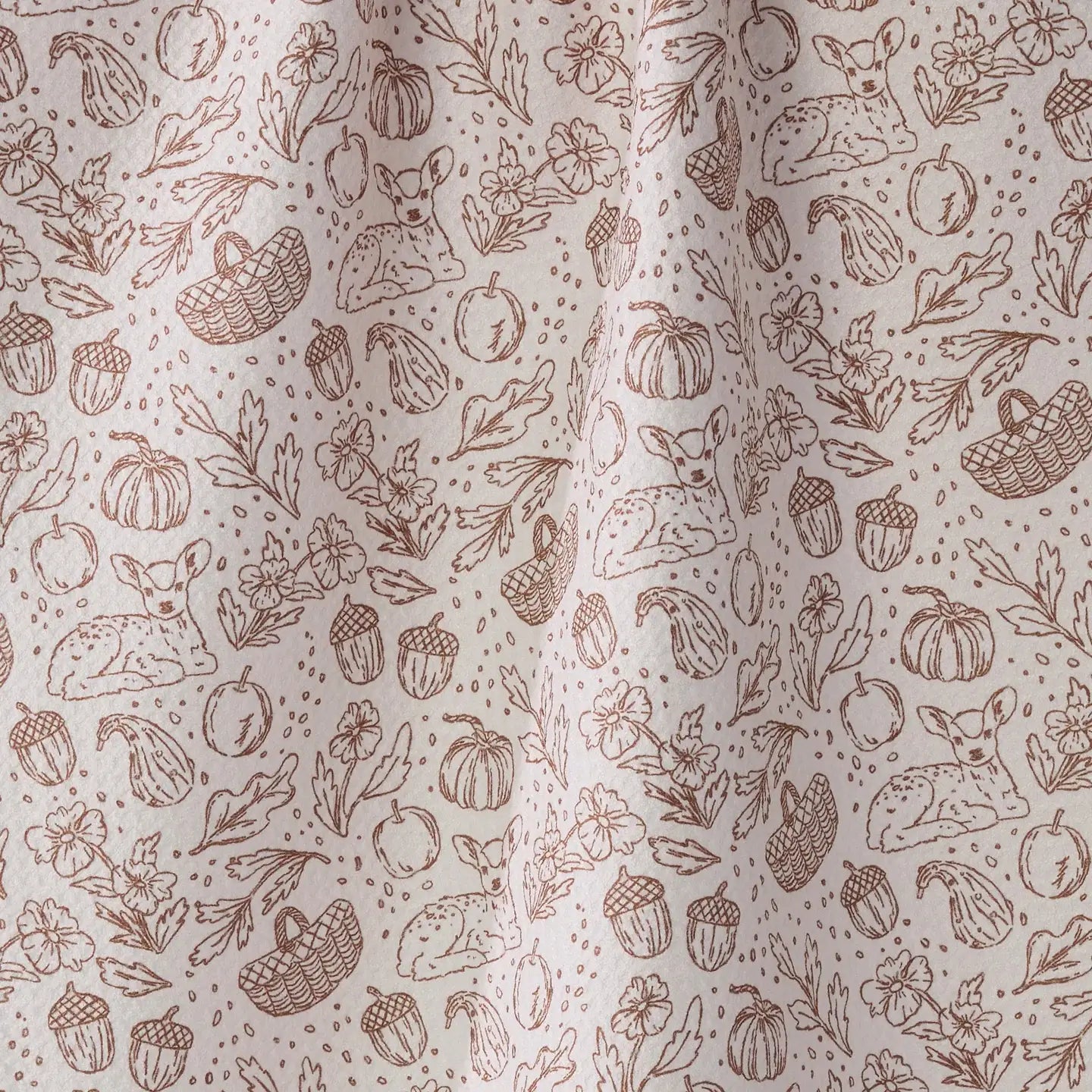 Cozy Flora Tea Towel - White