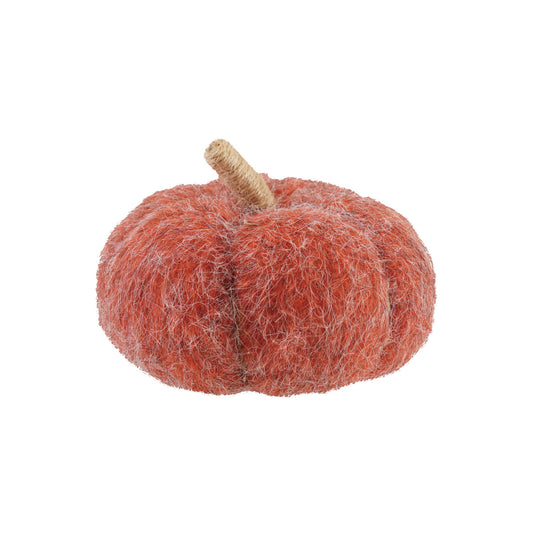 Felt Pumpkin With Just Wrapped Stem