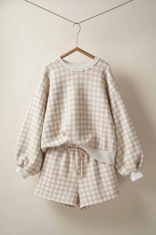 Gingham Lounge Set