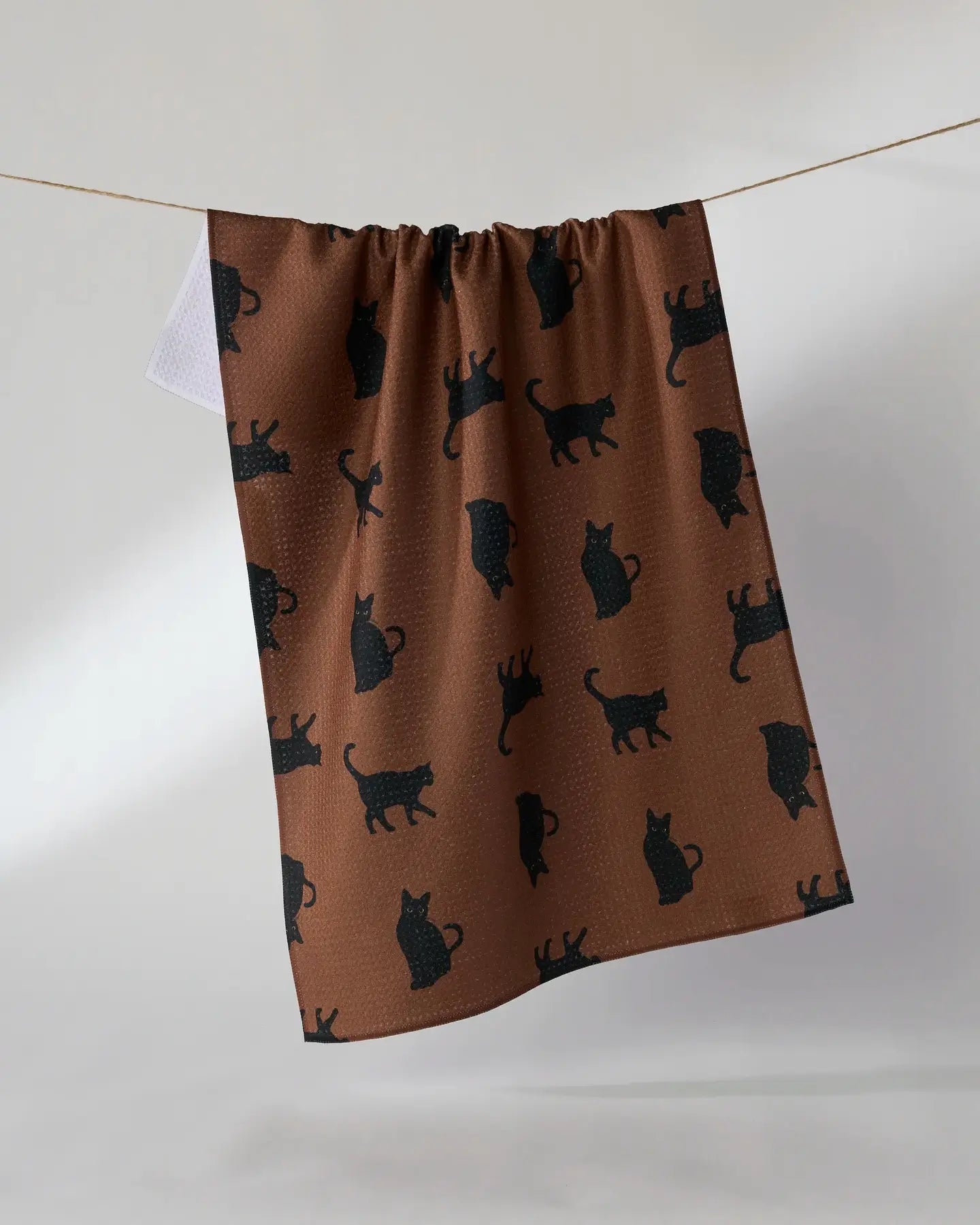 Witch's Cat Tea Towel
