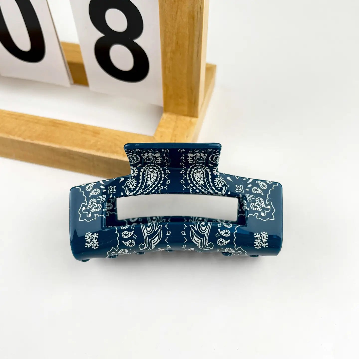 Bandana Print Hair Claw