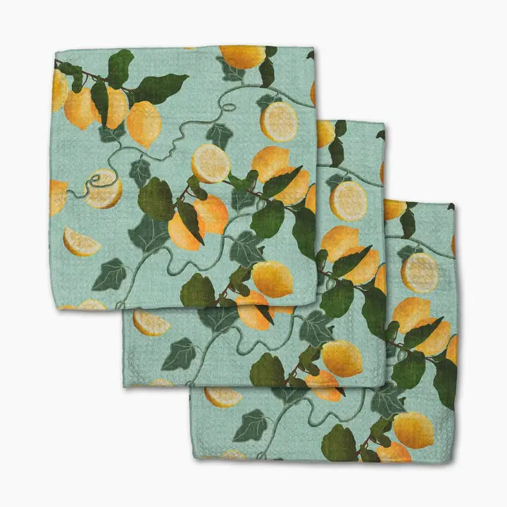 Amalfi Lemon Dishcloth Set