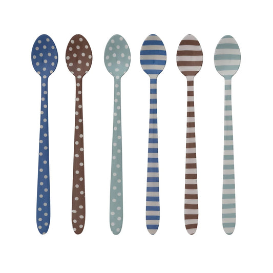 Enameled Stainless Steel Cocktail Spoon