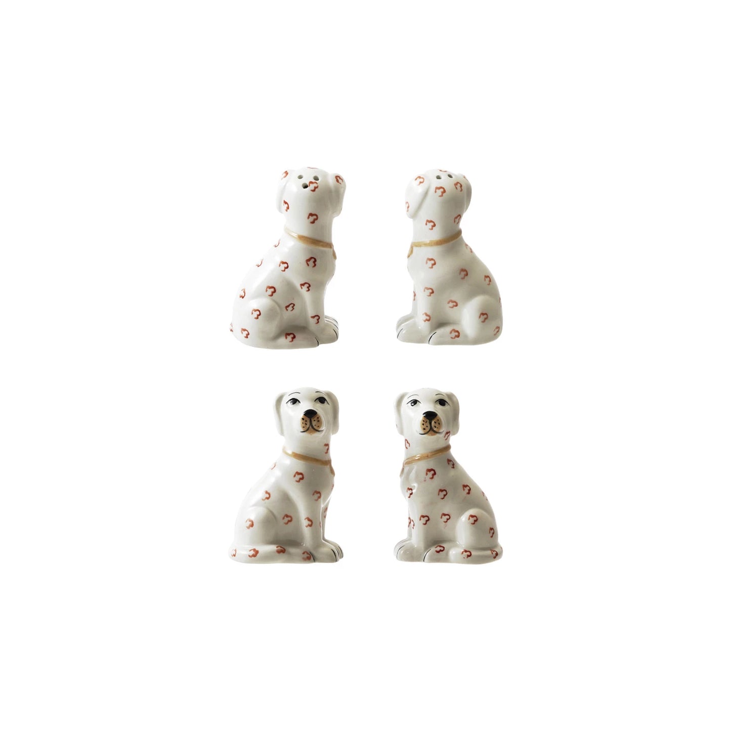 Ceramic Dog Salt & Pepper Shakers