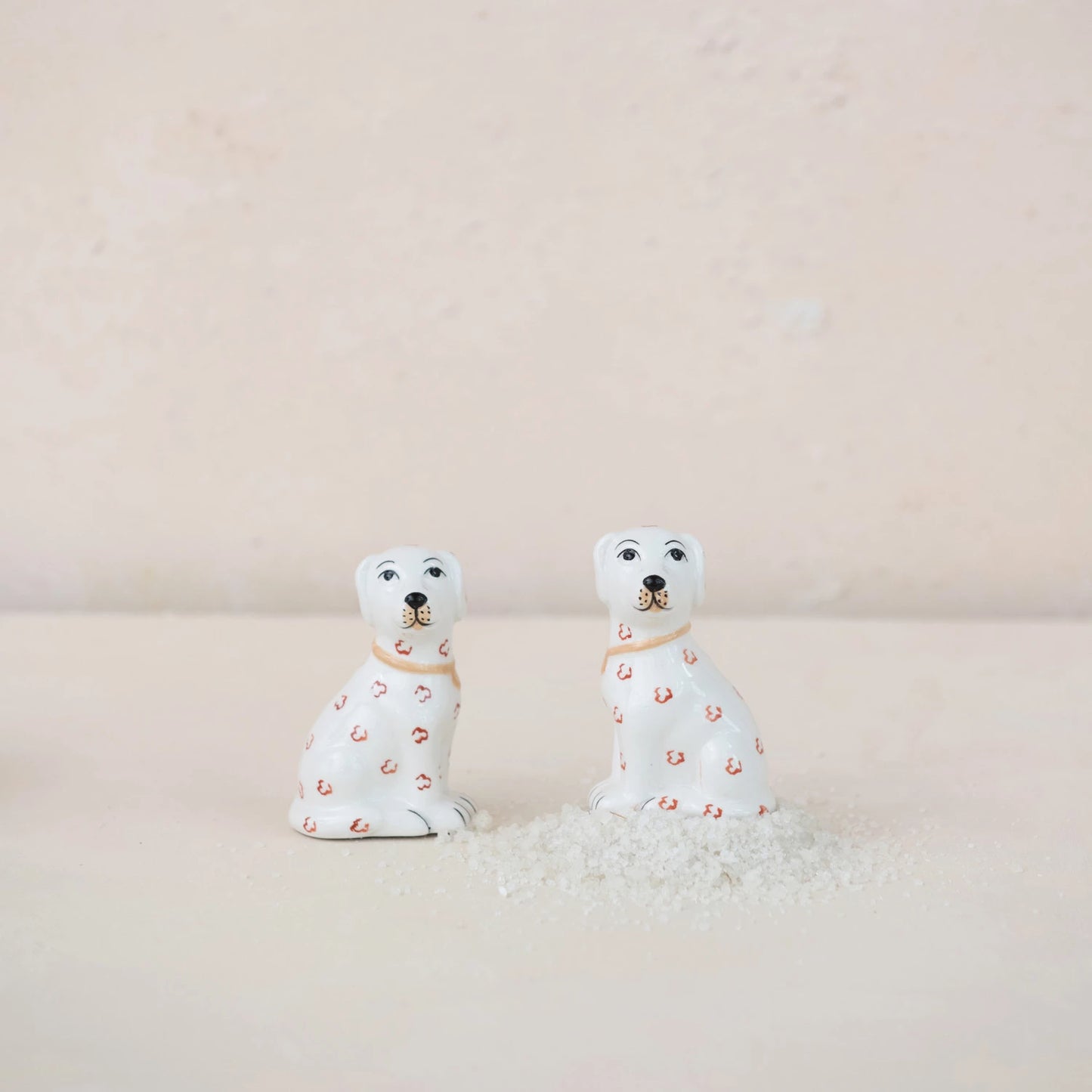 Ceramic Dog Salt & Pepper Shakers