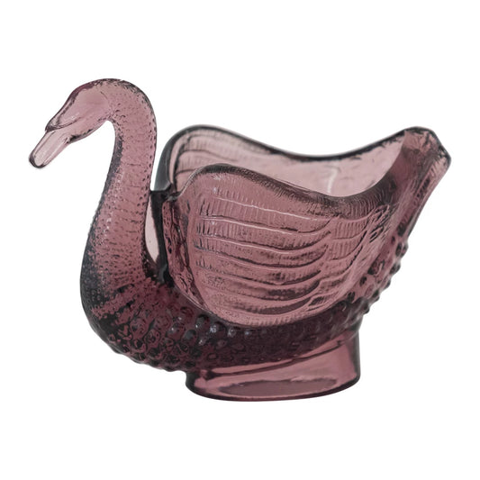 Recycled Glass Swan Dish