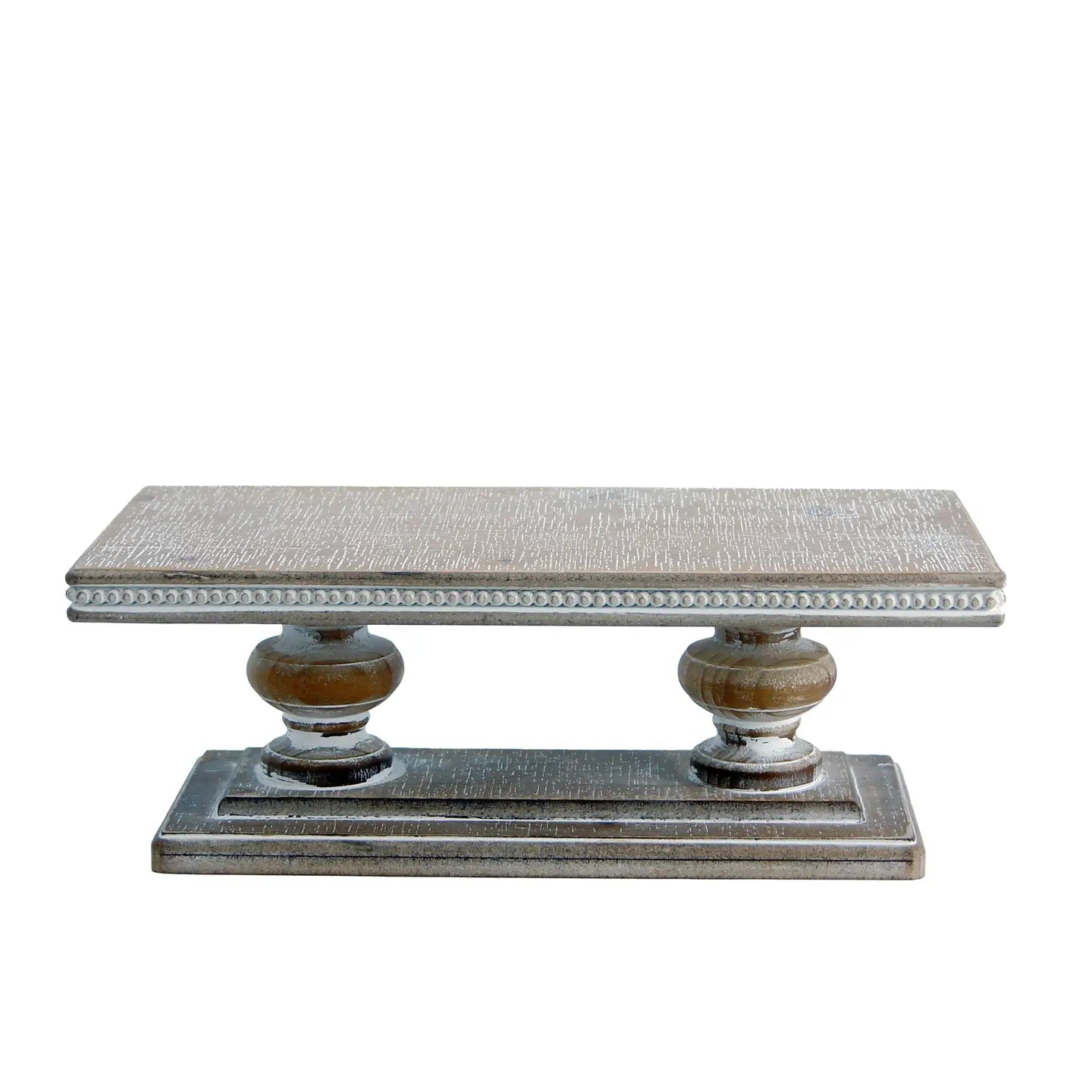 16" Brown Pedestal Double Base