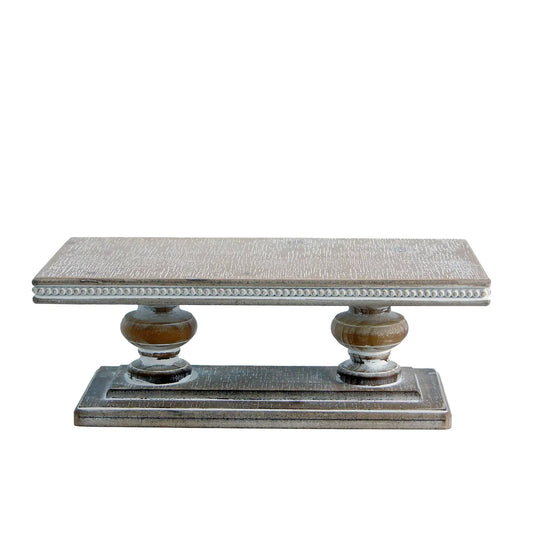 16" Brown Pedestal Double Base