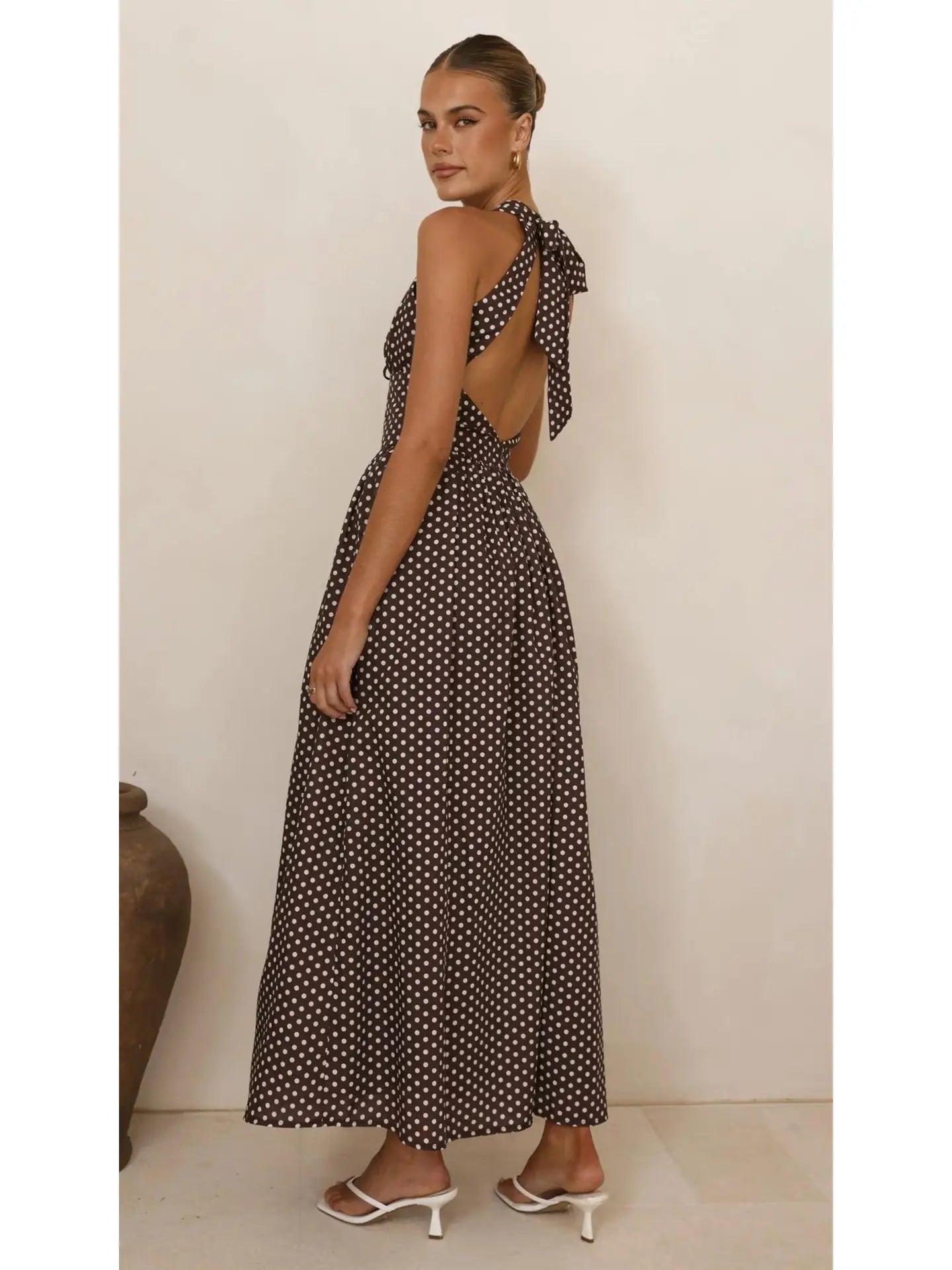 Polka Breeze Maxi Dress