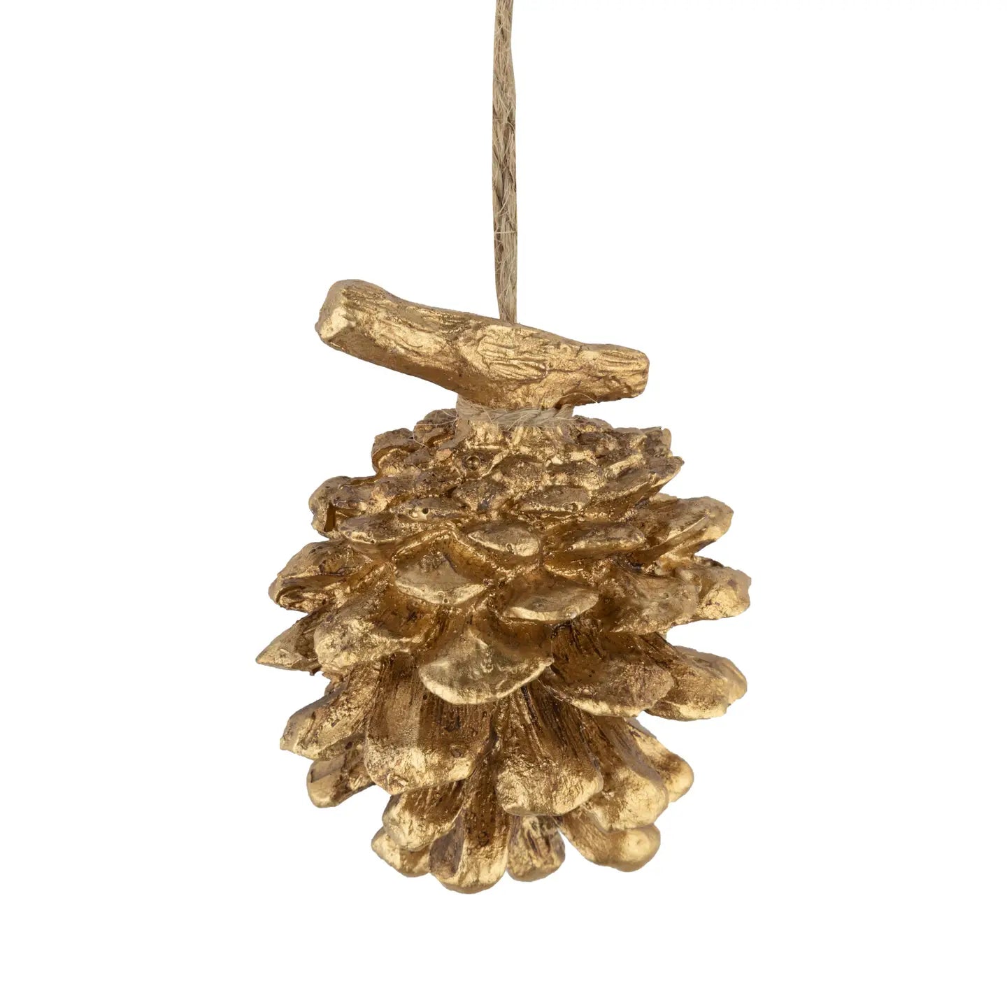 Gold Pinecone Ornament