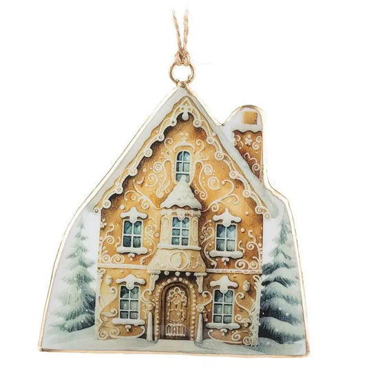 Fancy Gingerbread House Ornament