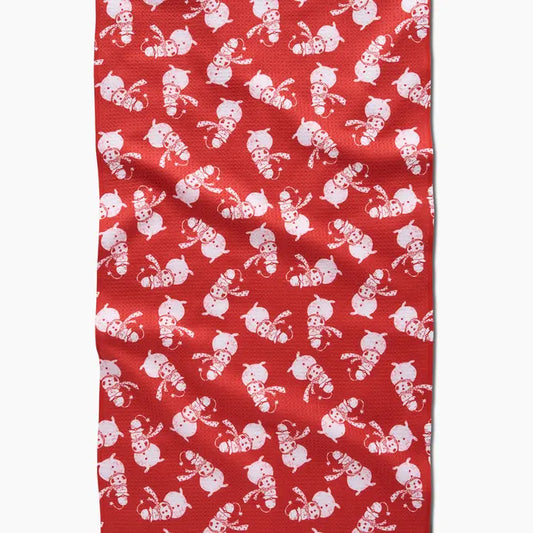 Smiley Frosty Geometry Towel