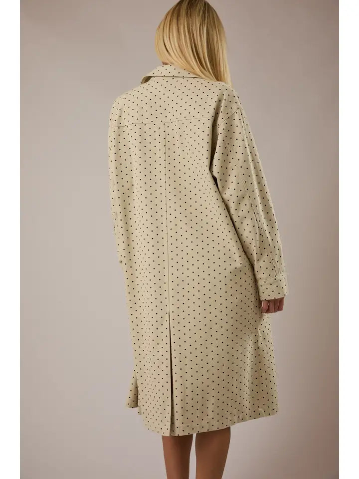 Polka Dot Denim Jacket