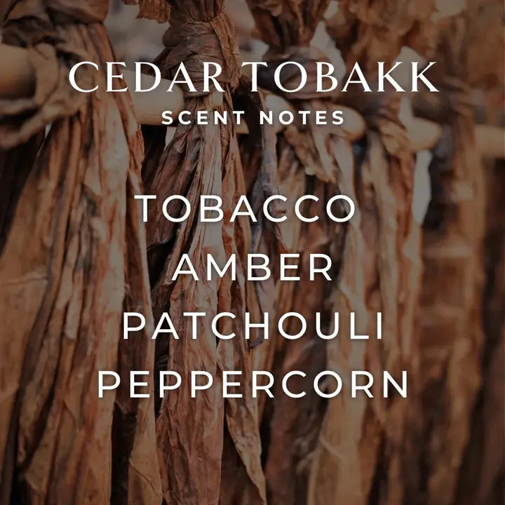 Cedar Tobakk Amber Jar Candle