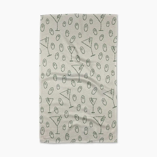 Dirty Martini Geometry Tea Towel