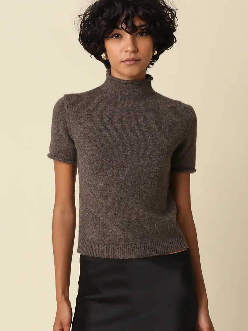 Alani Mock Neck Knit Top