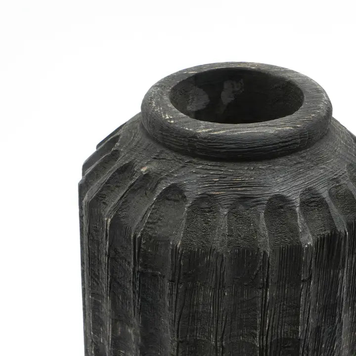 Dark Wood Vase