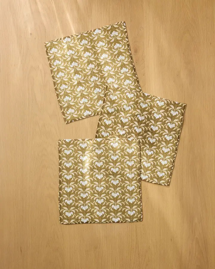 Gilded Bloom Dishcloth Set