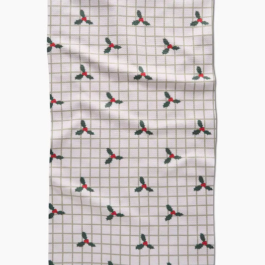 Merry and Plaid Geometry Towel