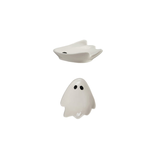 Stoneware Ghost Shaped Dish