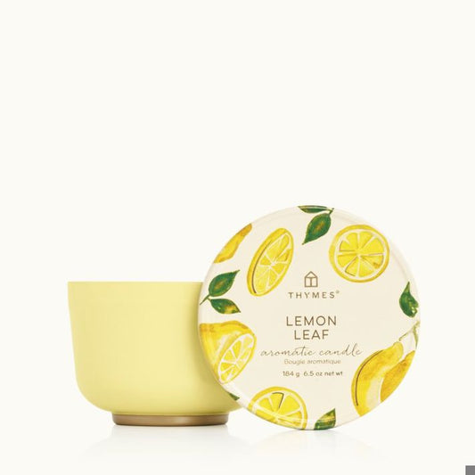 Lemon Leaf Candle Tin