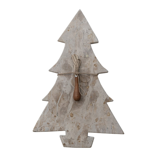 Marble Board with Canape Knife
