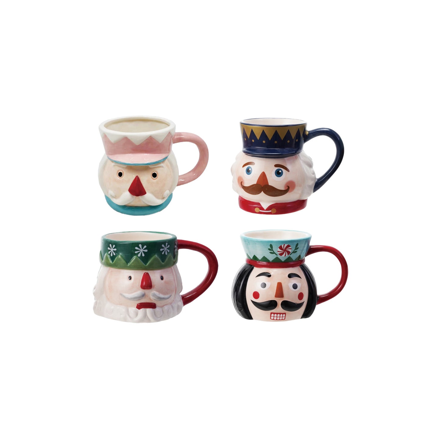 12 oz. Hand-Painted Ceramic Mug, 4 Styles (Each Will Vary)