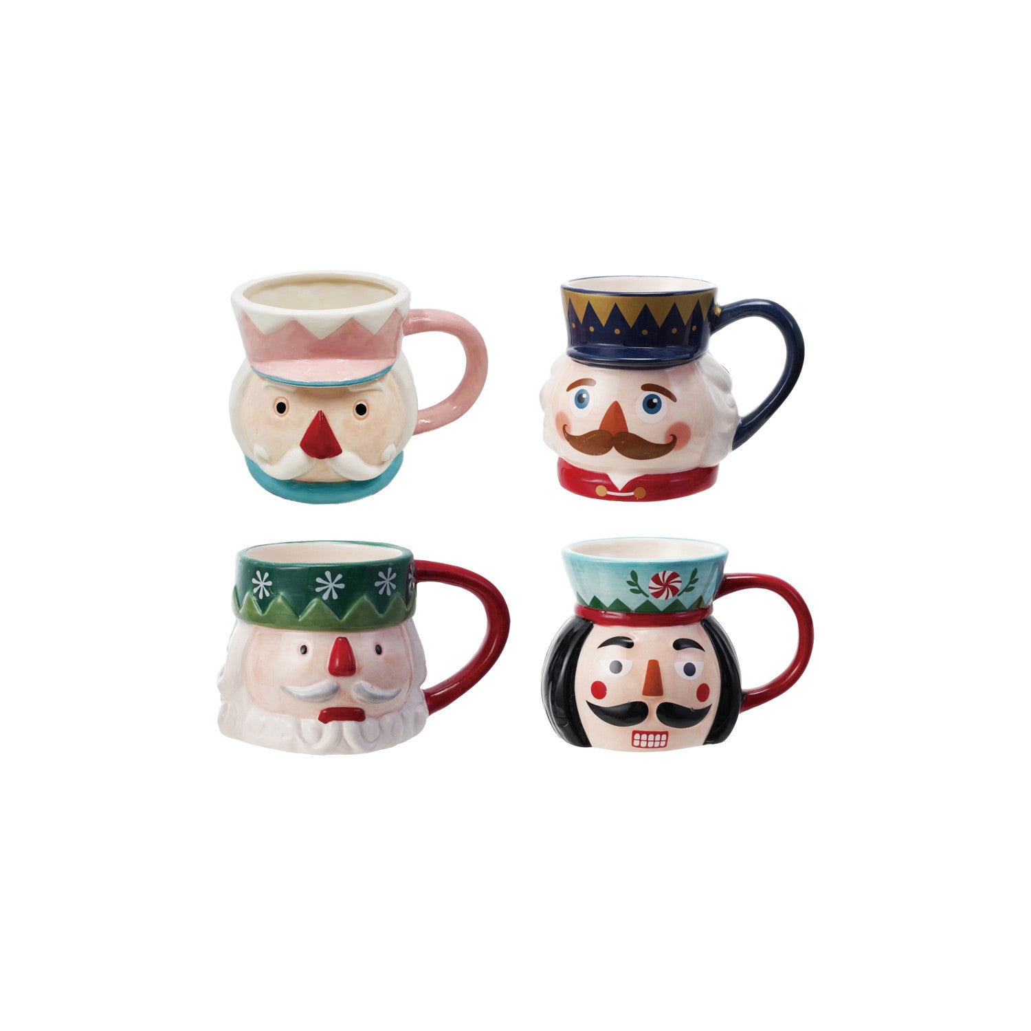 12 oz. Hand-Painted Ceramic Mug, 4 Styles (Each Will Vary)