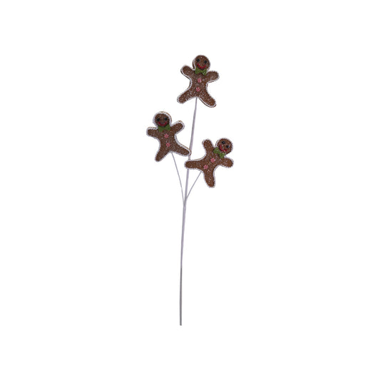 28"H Foam Gingerbread Cookie Spray, Multi Color