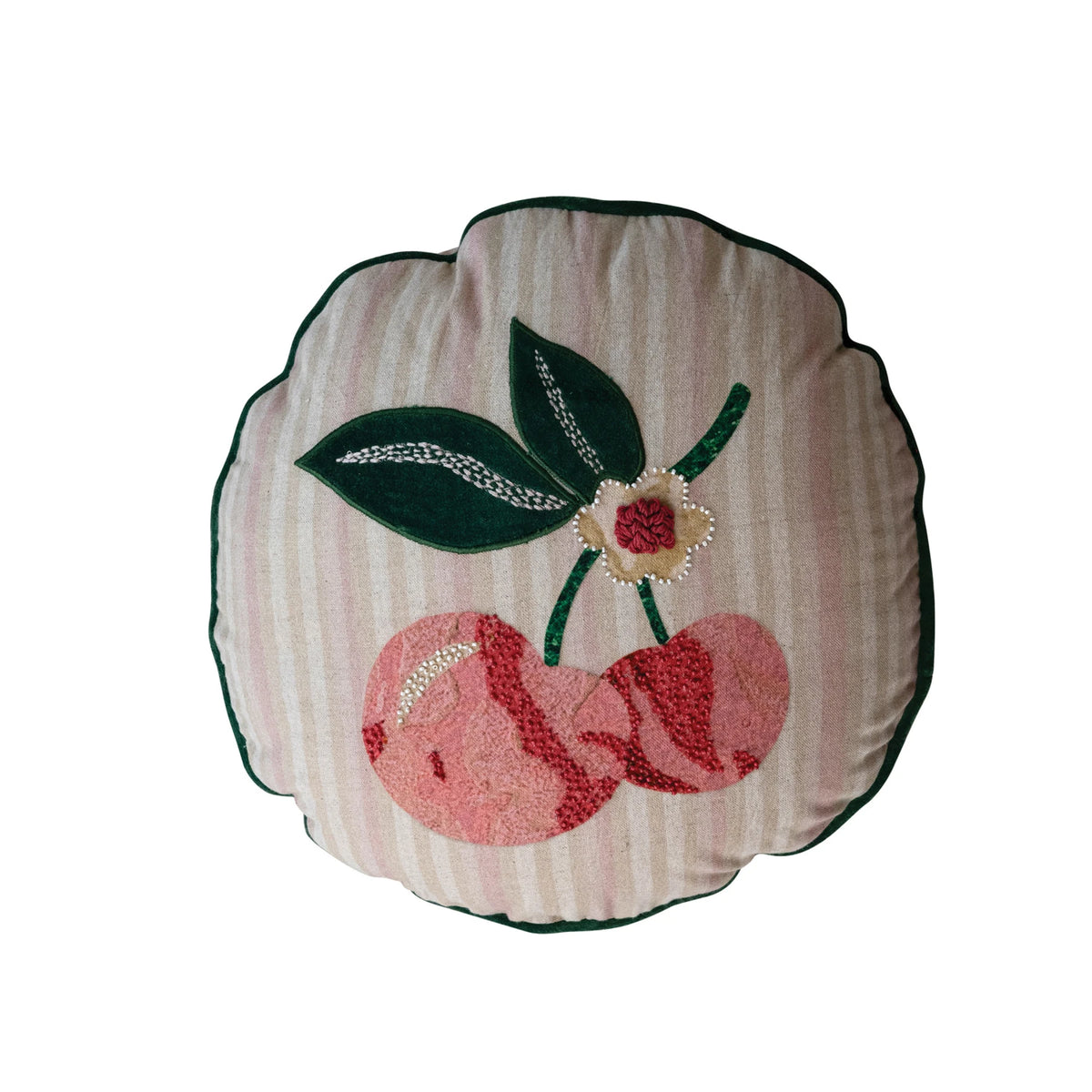 16" Round Cherry Pillow
