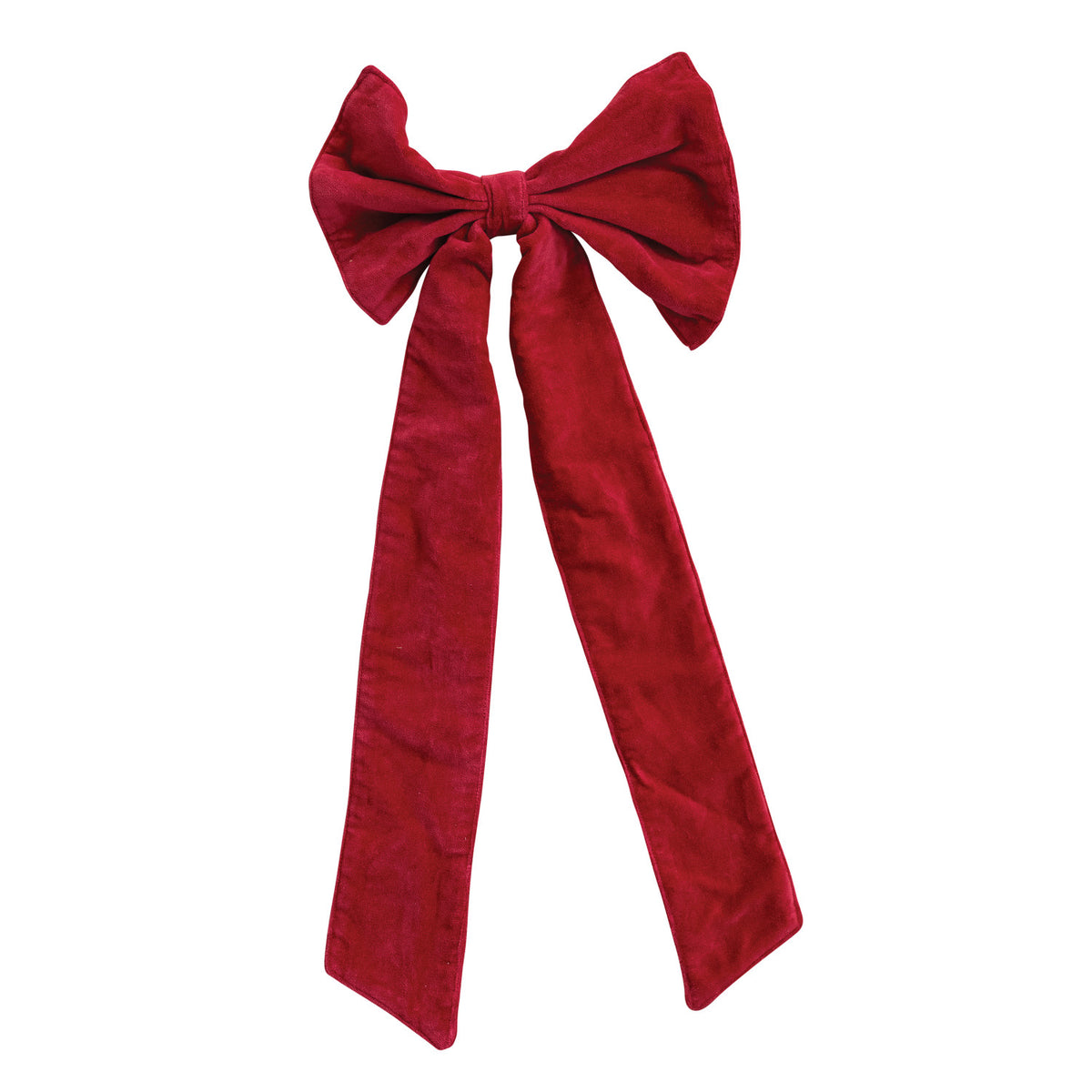 Red Velvet Clip on Bow
