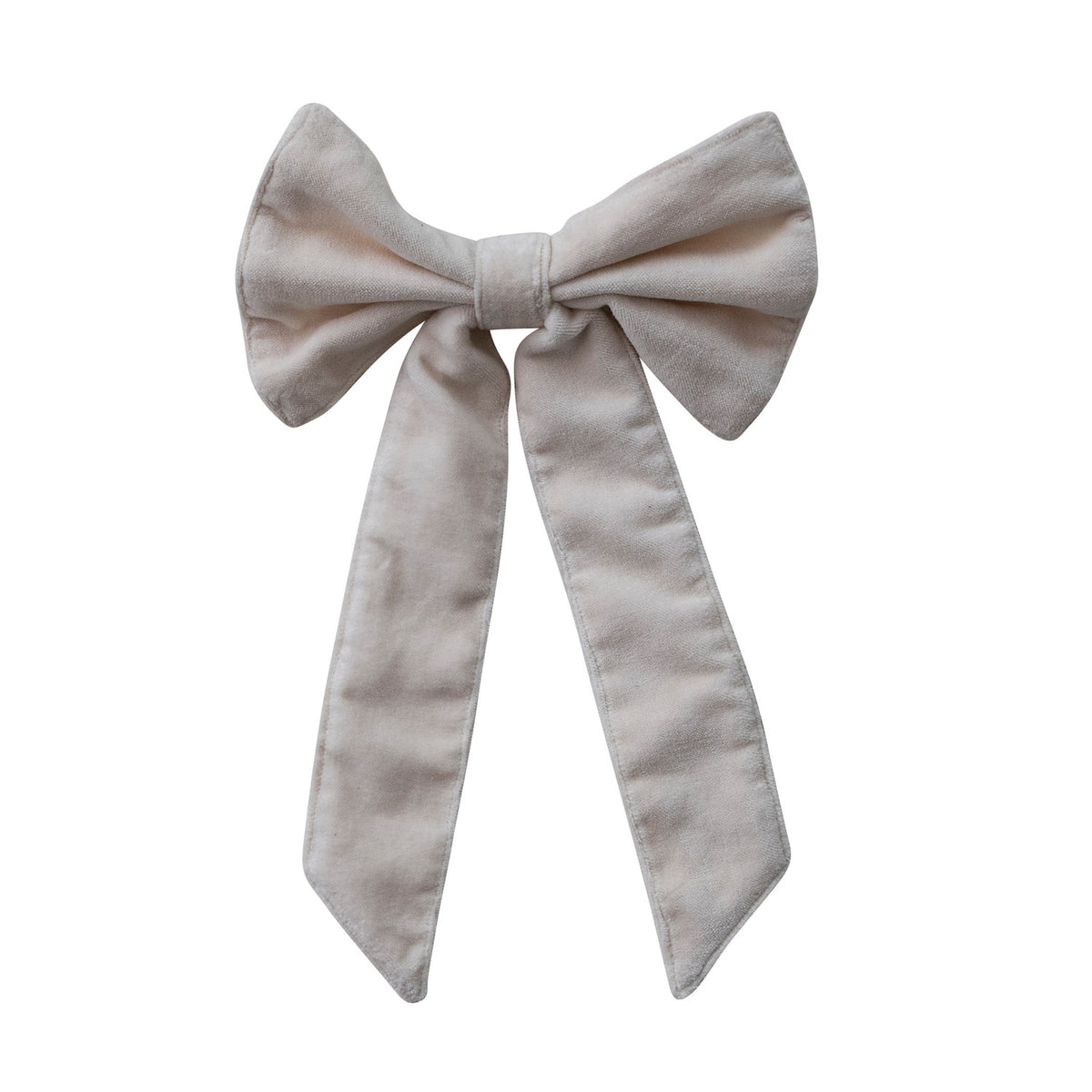Cream Clip on Bow