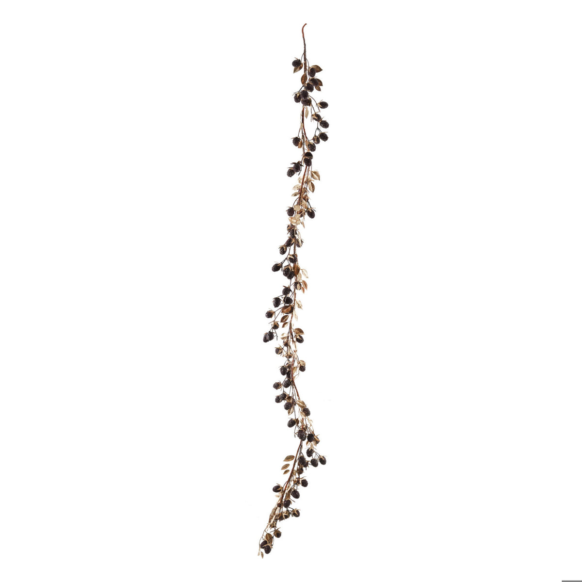 72" Burgundy Berry Garland w/Glitter