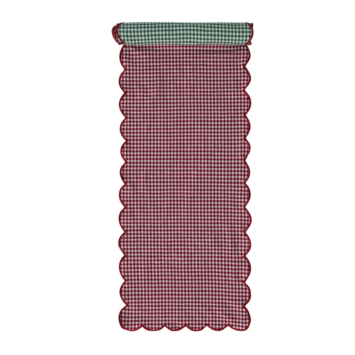 72x14 Reversible Gingham Table Runner